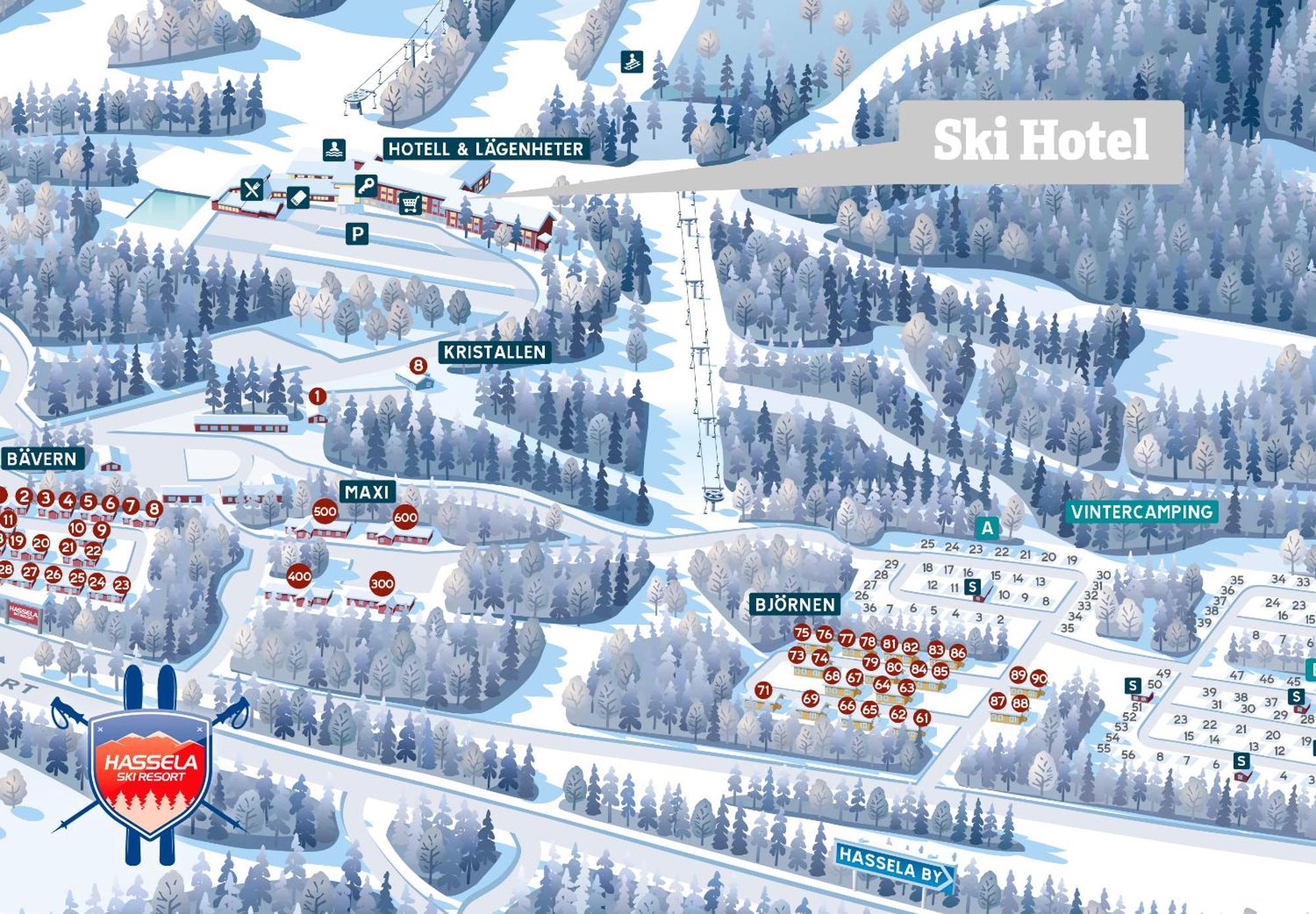 Hassela Ski Resort Eksteriør billede